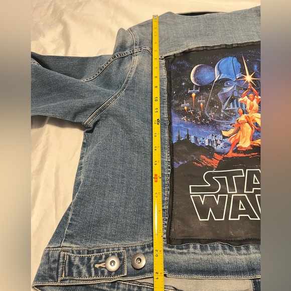 Her Universe STAR WARS Plus Women’s Mid- Blue Wash BD LS Denim Jacket Size 2 - Picture 15 of 16